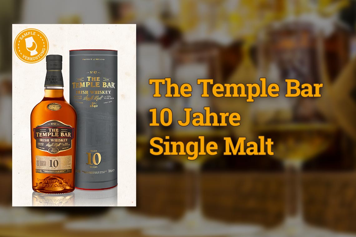 The Temple Bar 10 Jahre Single Malt Irish Whiskey